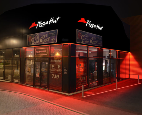 Enseigne pour Pizza Hut